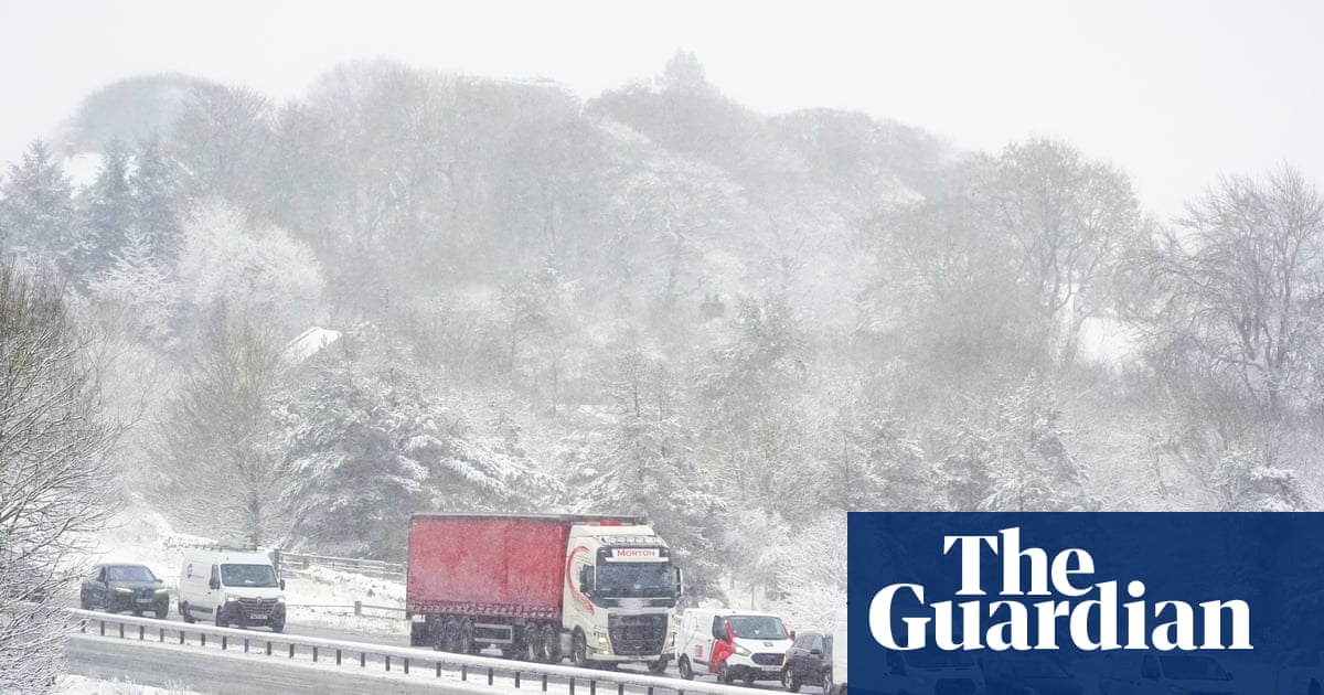 UK weather: major road across Pennines shut as Arctic blast brings snow and ice | UK weather