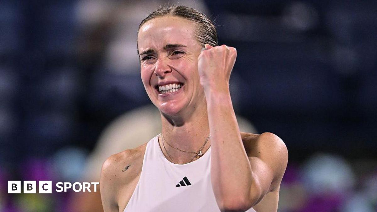 Elina Svitolina celebrates