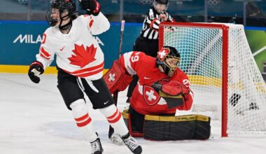 Something funny happened when Canada played Switzerland: it was an actual competition
