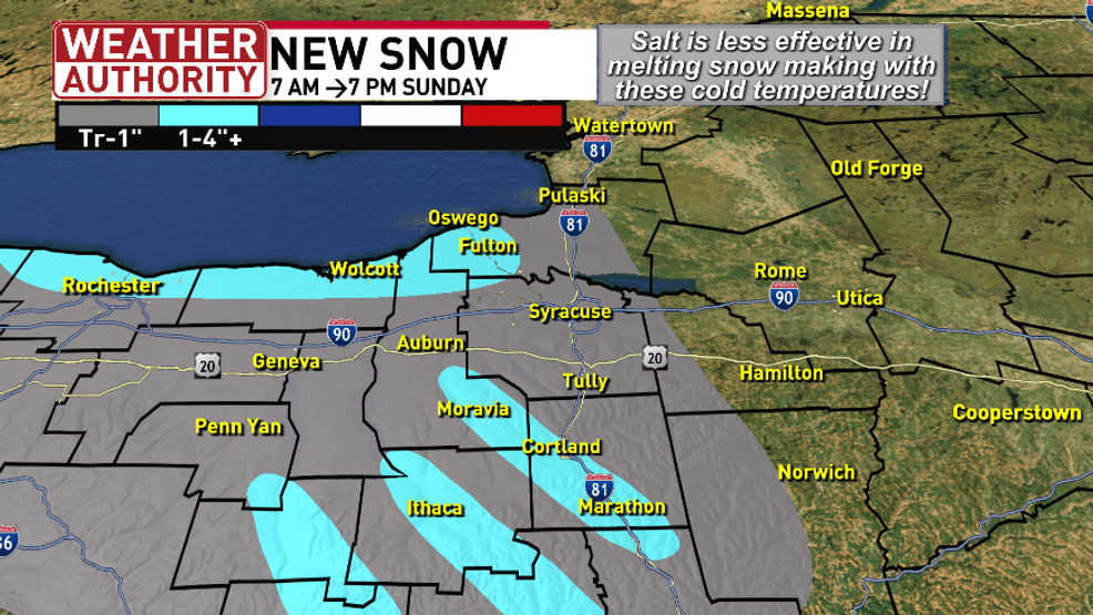 SNOWFALL FORECAST SUNDAY