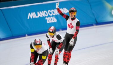 Canada advances to gold medal final in women’s team pursuit
