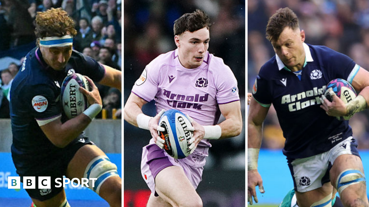 Jack Dempsey and Jamie Ritchie in action against England