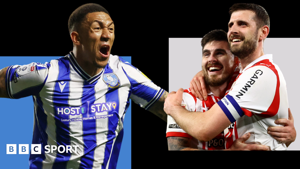 Liam Palmer celebrates scoring for Sheffield Wednesday in the 5-1 League One semi-final play-off win over Peterborough (left) and Southampton duo Ryan Manning and Jack Stephens celebrate after the Saints' 4-3 win at Leicester