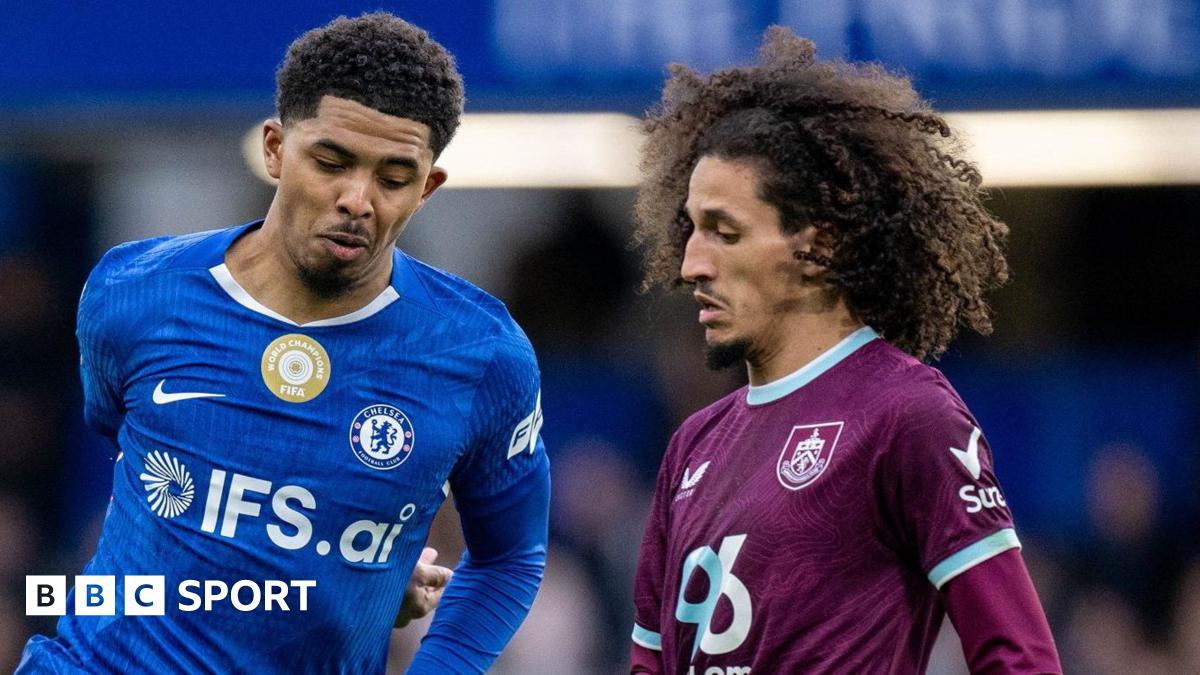 Chelsea defender Wesley Fofana and Burnley midfielder Hannibal Mejbri in action during the 1-1 draw between their two sides