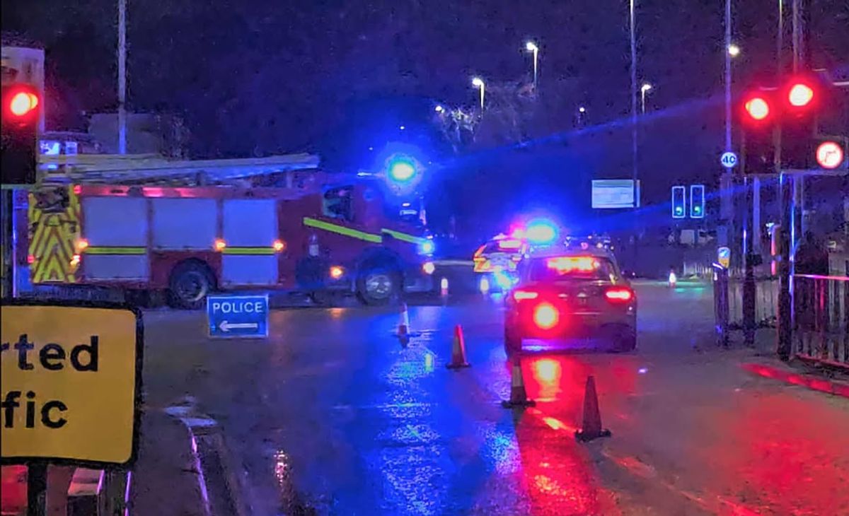 Walton Hall Avenue closed after crash