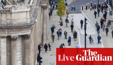 Hat-trick of good UK economic news, but US growth misses forecasts as shutdown bites – business live | Business