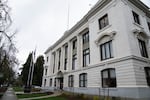 FILE - The Oregon Supreme Court building is seen on the first day of the legislative session on Monday, Feb. 5, 2024, in Salem, Ore.