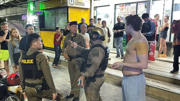 British tourist, 22, collapses in bloodbath during horror stabbing inside shop in Thailand British tourist, 22, collapses in bloodbath during horror stabbing inside shop in Thailand