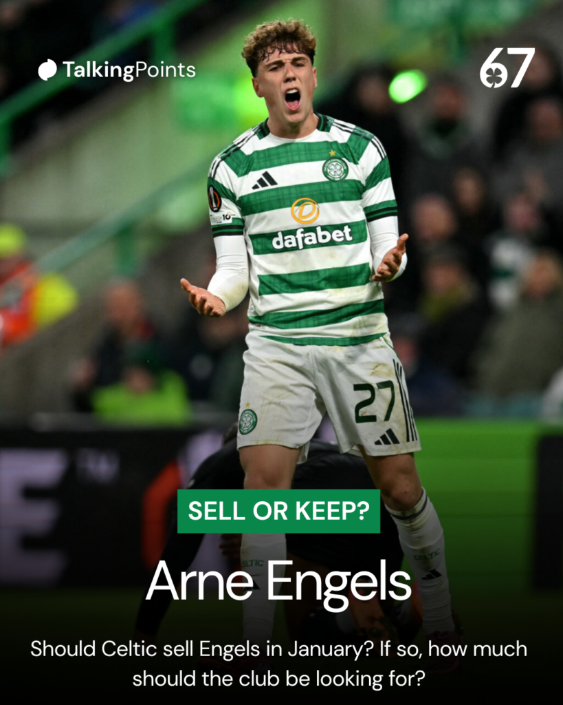 Celtic midfielder Arne Engels.