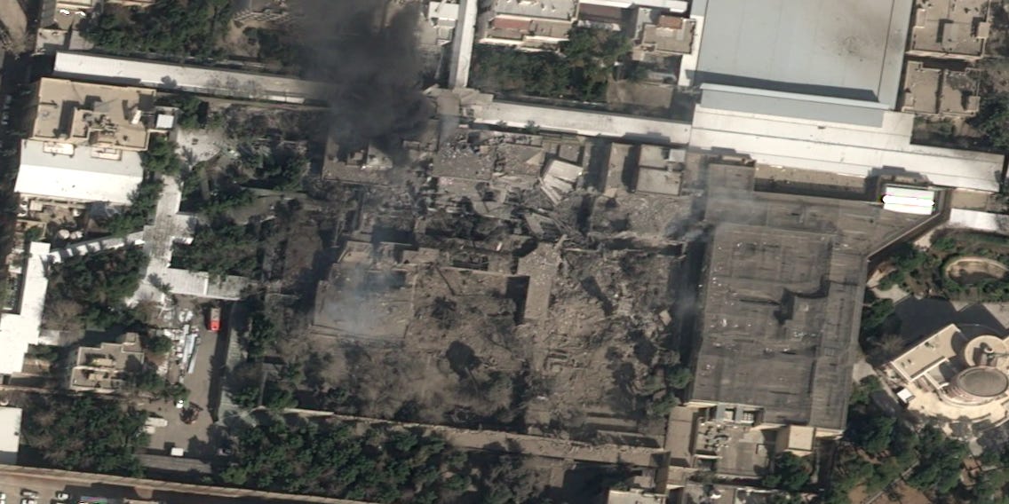 Satellite Pics Show Devastation at Iranian Supreme Leader's Residence