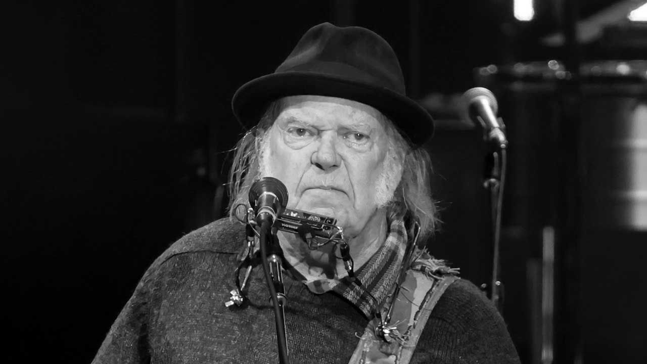 Neil Young onstage