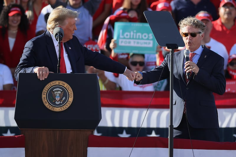 Rand Paul and Donald Trump