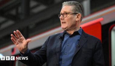 A treated illustration of a car with its headlights on