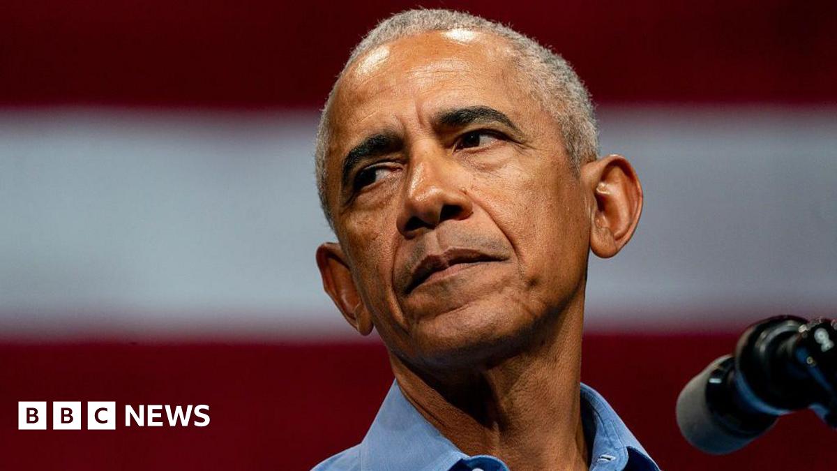 Obama seen on the campaign trail in November 2025