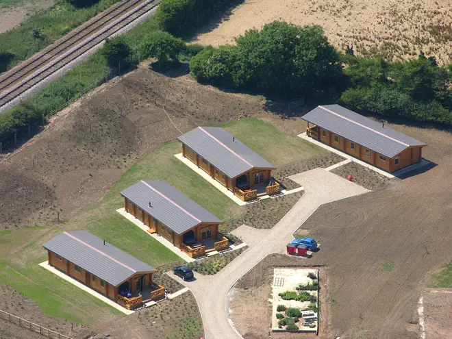 Aerial view of Little Eden Country Park