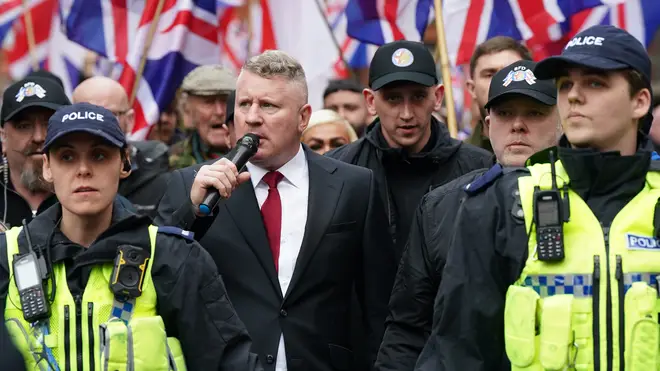 Britain First March for Remigration in Manchester