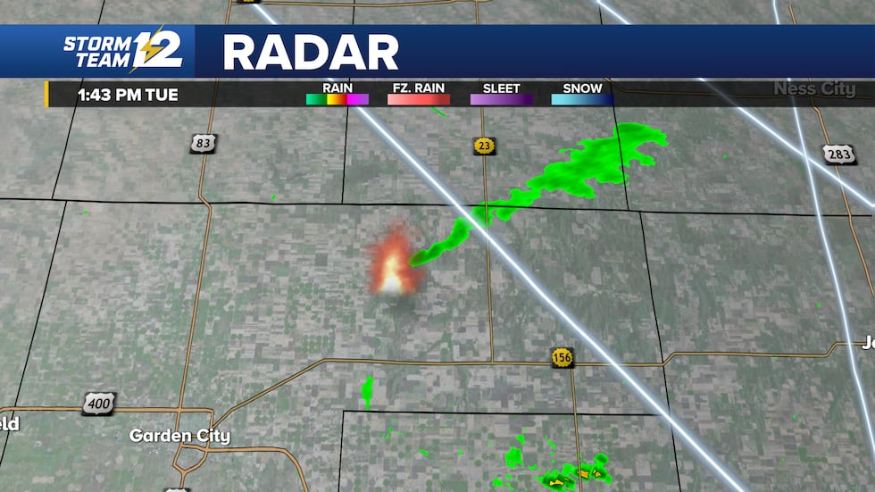 Fire in northeast Finney County