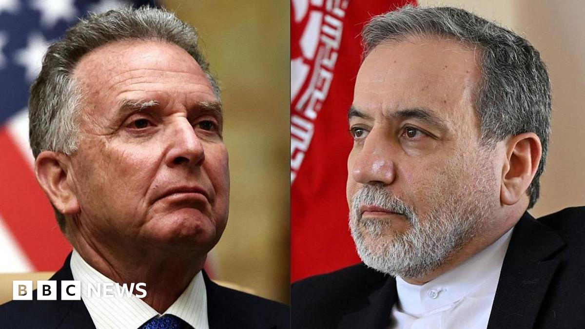 A composite photo of US special envoy Steve Witkoff (left) and Iranian Foreign Minister Abbas Araghchi.