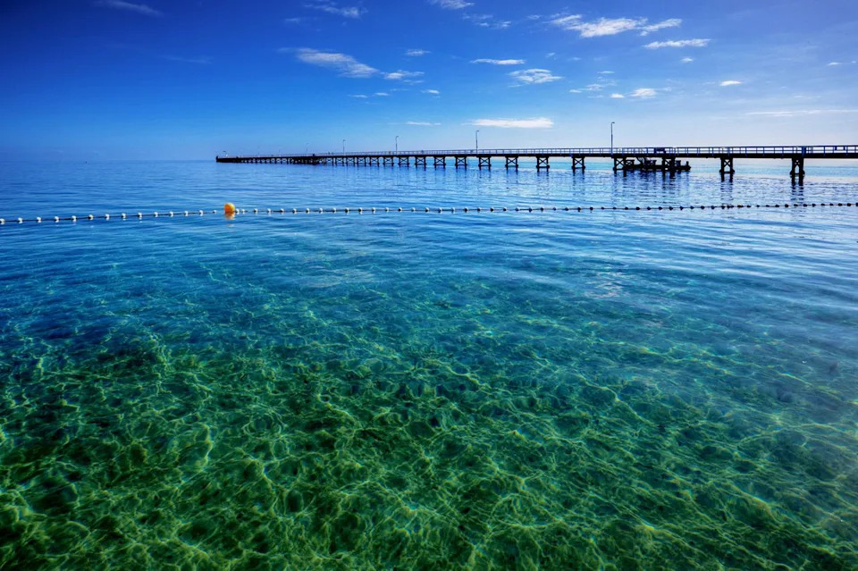 Busselton Jetty in Geographe Bay, Western Australia. Getty