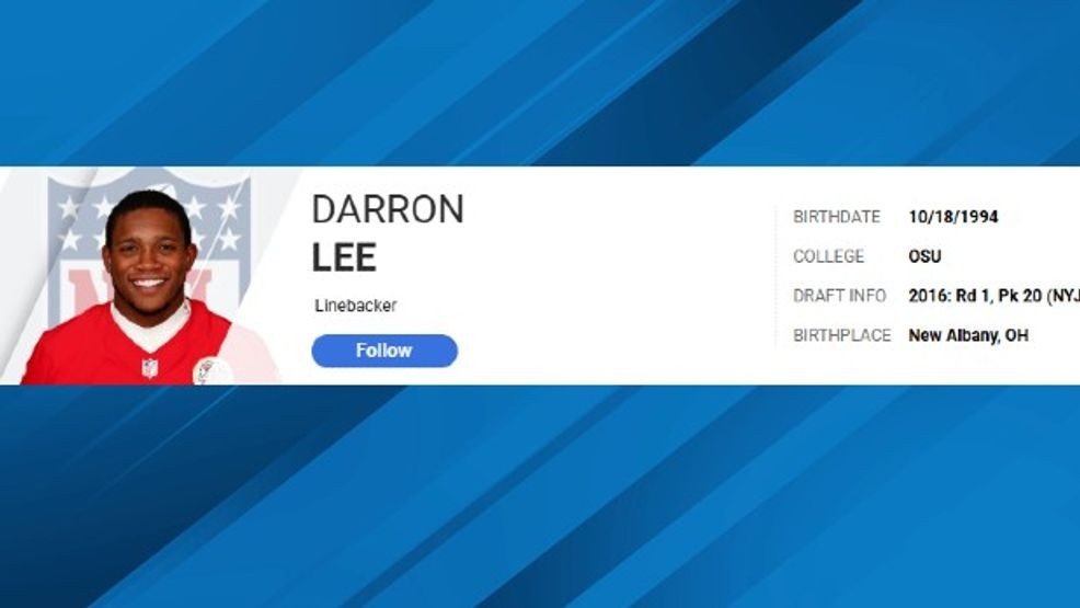 The date of birth for Lee in the booking system matches the ESPN profile of a former NFL linebacker of the same name.