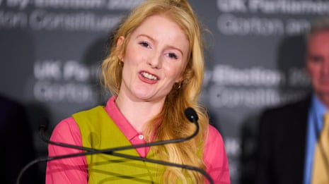 Hannah Spencer's victory speech after Gorton and Denton byelection – video