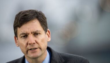 B.C. Premier David Eby speaks during a news conference in North Vancouver, on Monday, Feb. 9, 2026. THE CANADIAN PRESS/Ethan Cairns