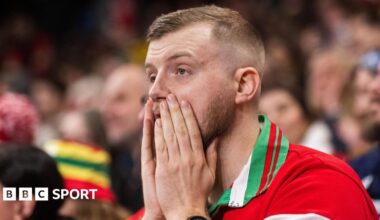 A Wales fan looks pensive