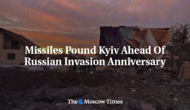 Missiles Pound Kyiv Ahead Of Russian Invasion Anniversary