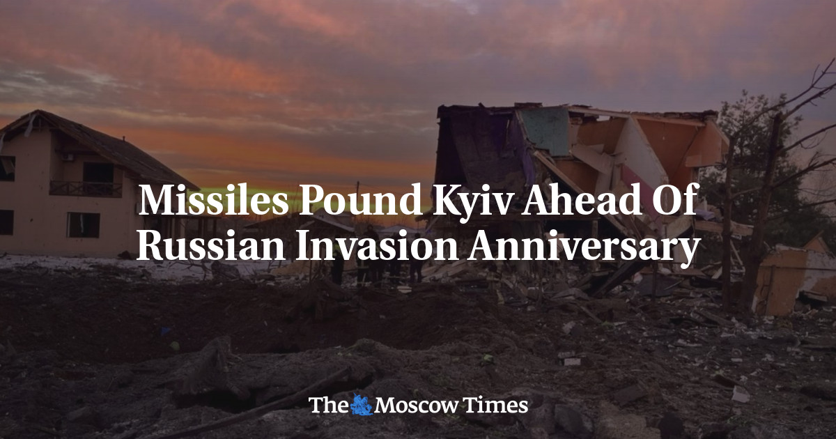 Missiles Pound Kyiv Ahead Of Russian Invasion Anniversary
