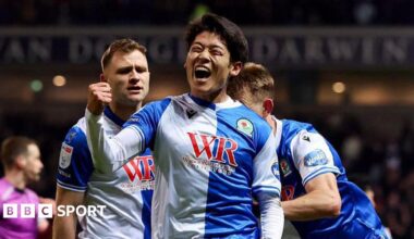 Championship: Blackburn Rovers 1-0 Preston North End - Yuki Ohashi scores 95th-minute winner