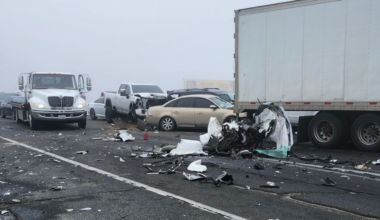 59-vehicle pile up in foggy conditions closed major California highway for hours