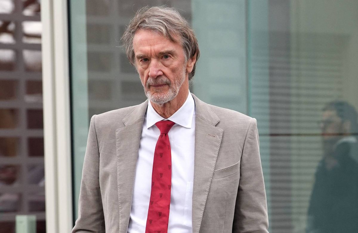 Sir Jim Ratcliffe looks on