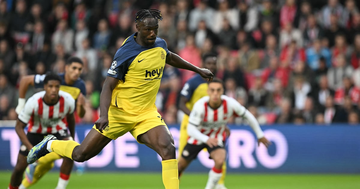 Canadian forward Promise David stretchered off in Belgium