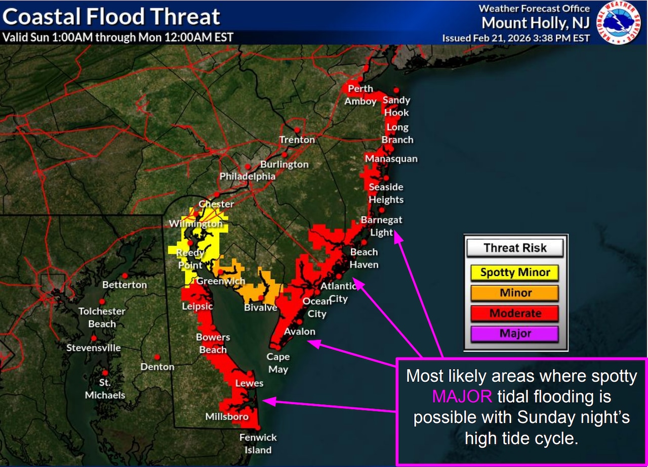 N.J. weather: Max snow forecast jumps to 2 feet for monster nor'easter blizzard