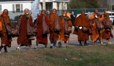 Monks’ ‘Walk for Peace to DC’ brings rolling road closures across Northern Virginia