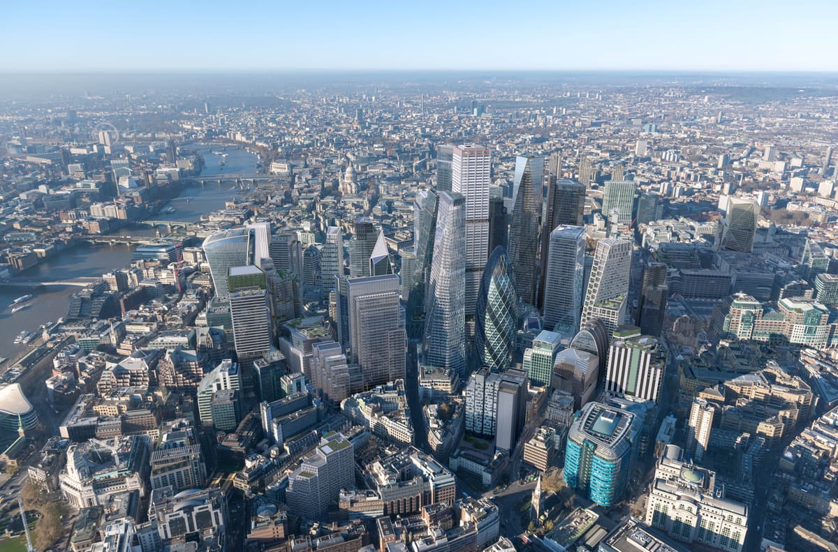 London skyline: Image shows how new skyscrapers will transform City by 2032
