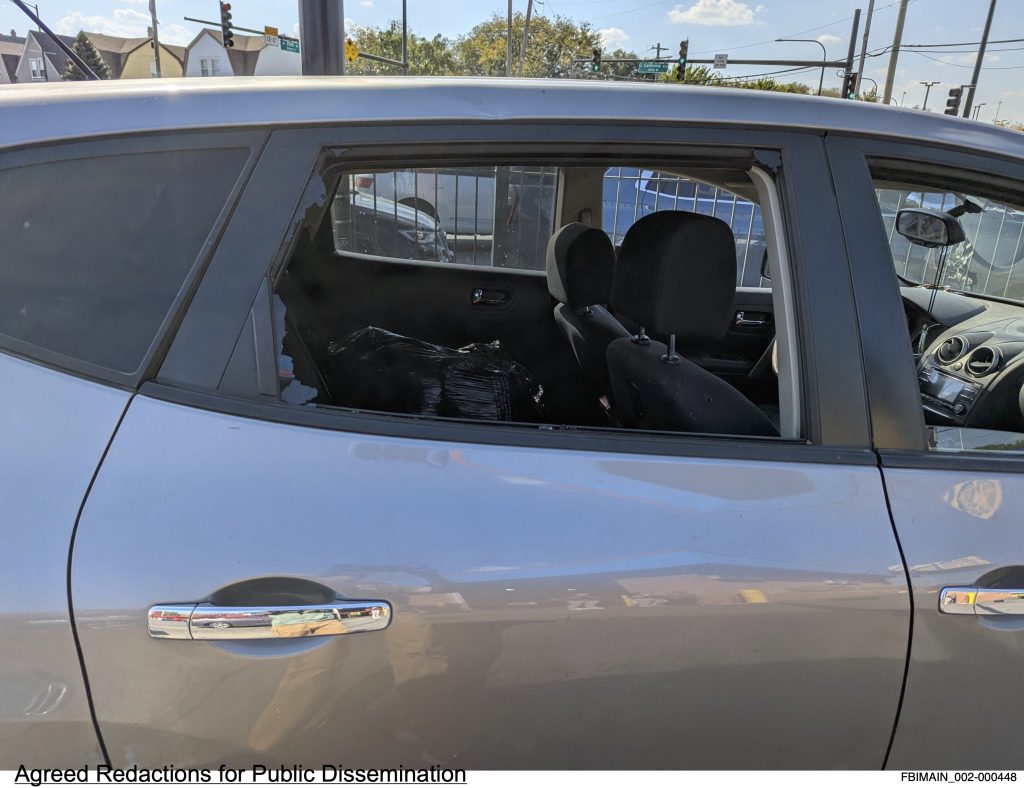 After a court order, prosecutors on Feb. 11 released this and other images taken during the investigation that followed the Oct. 4 shooting of Marimar Martinez by Border Patrol agent Charles Exum.