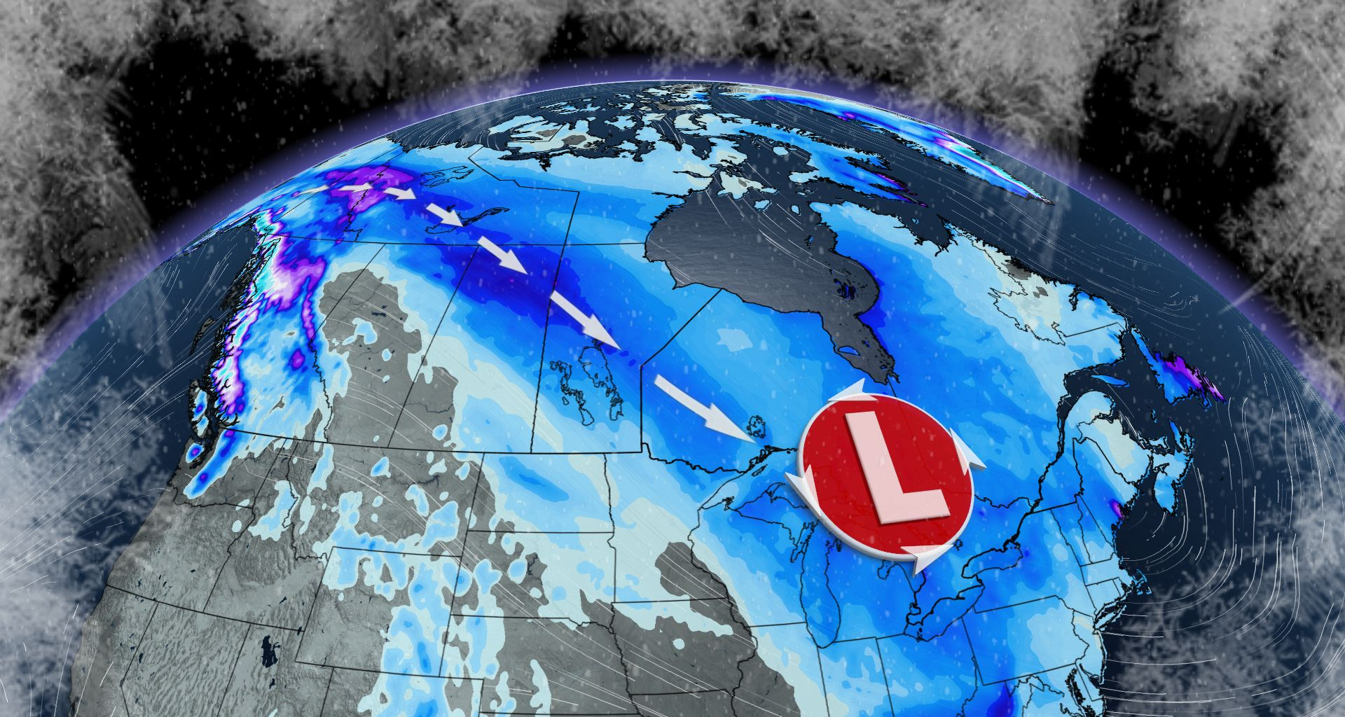 Canada-wide storm spreads snow and renewed Arctic cold