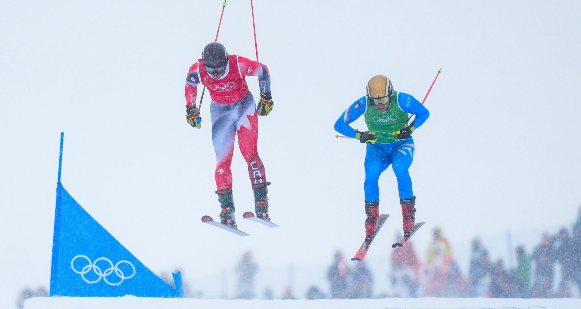 Team Canada’s Reece Howden competes in Men's Ski Cross