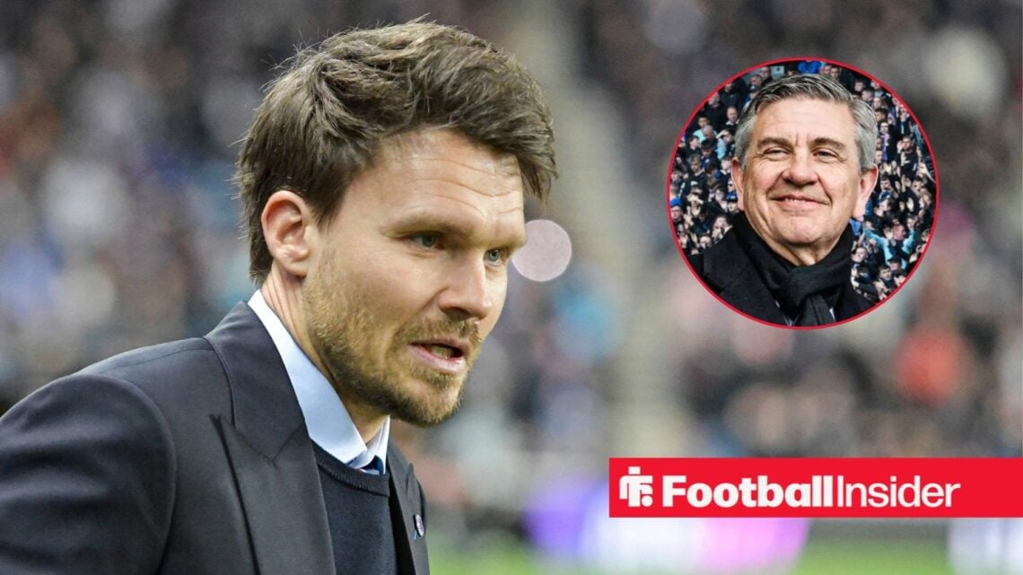 Danny Rohl looking serious with Andrew Cavenagh included in a circular inset