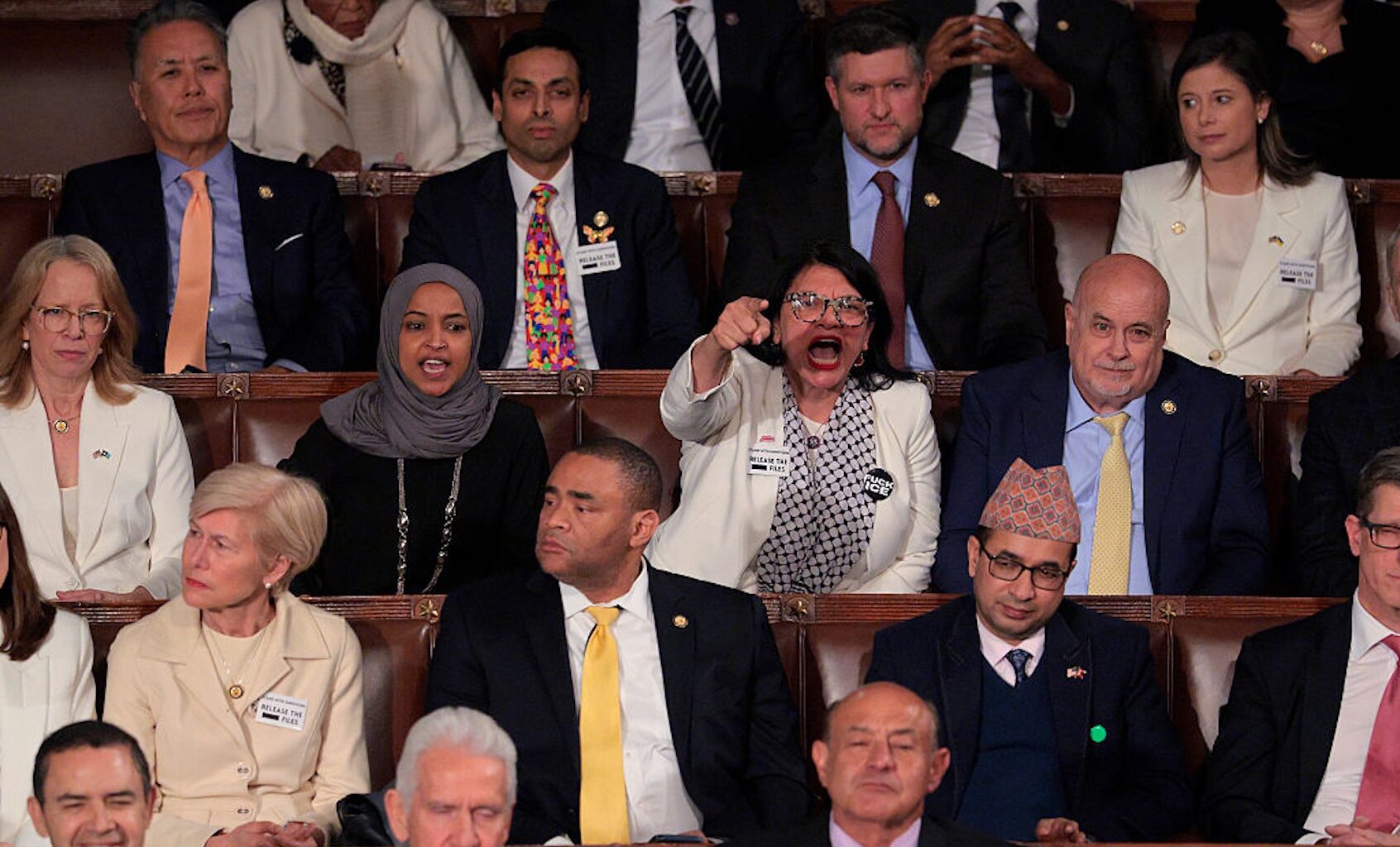 Democrats were divided in their responses to Trump's State of the Union (Chip Somodevilla/Getty Images)