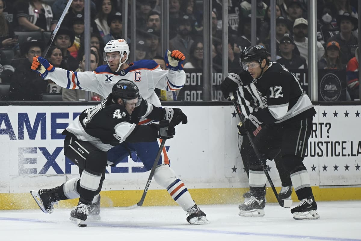 Oilers’ depth scoring drives win, Andrew Mangiapane’s multi-point night, and Connor McDavid’s 100th point