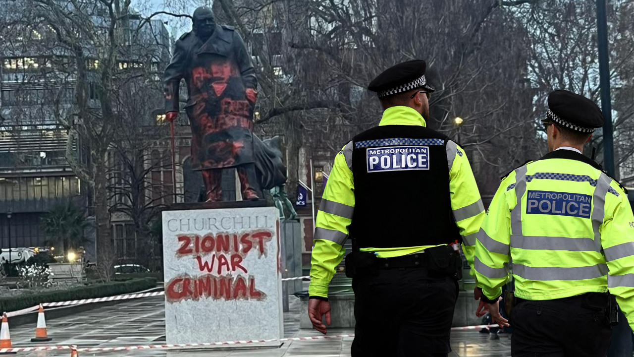 Man Arrested After Churchill Statue Defaced - Guido Fawkes