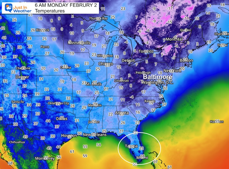 February 2 Monday morning USA