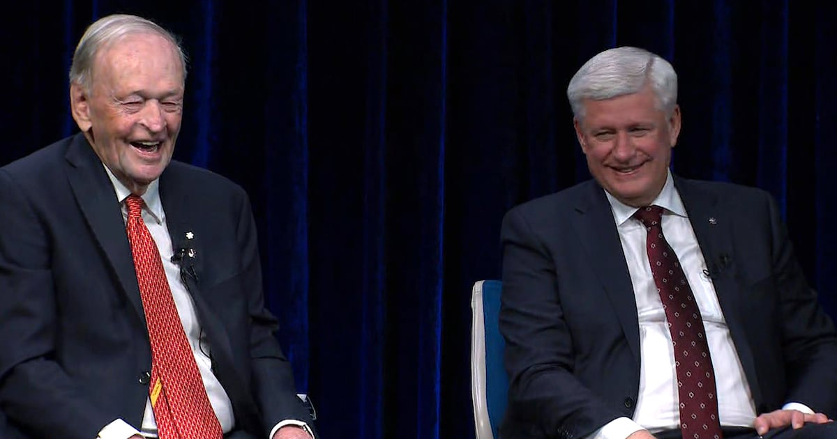 Stephen Harper, Jean Chretien on Canada, U.S. threats