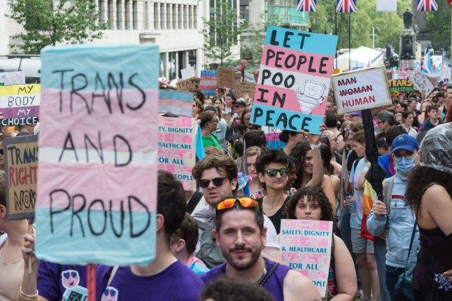 Trans Pride Protest in London
