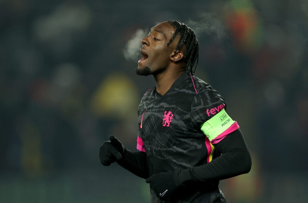 Axel Disasi during FC Astana v Chelsea FC - UEFA Conference League 2024/25 League Phase MD5