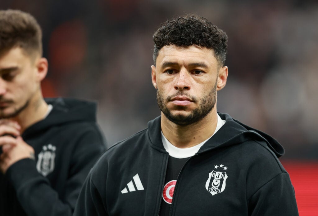 Alex Oxlade Chamberlain of Besiktas looks on during the Turkish Super League match between Besiktas and Goztepe