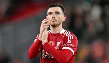 Andy Robertson and Declan Rice react as Alex Oxlade-Chamberlain signs for Celtic