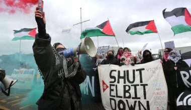 Members of the 'Filton 24' were prosecuted over a break-in at Elbit Systems in Bristol. Credit: Getty